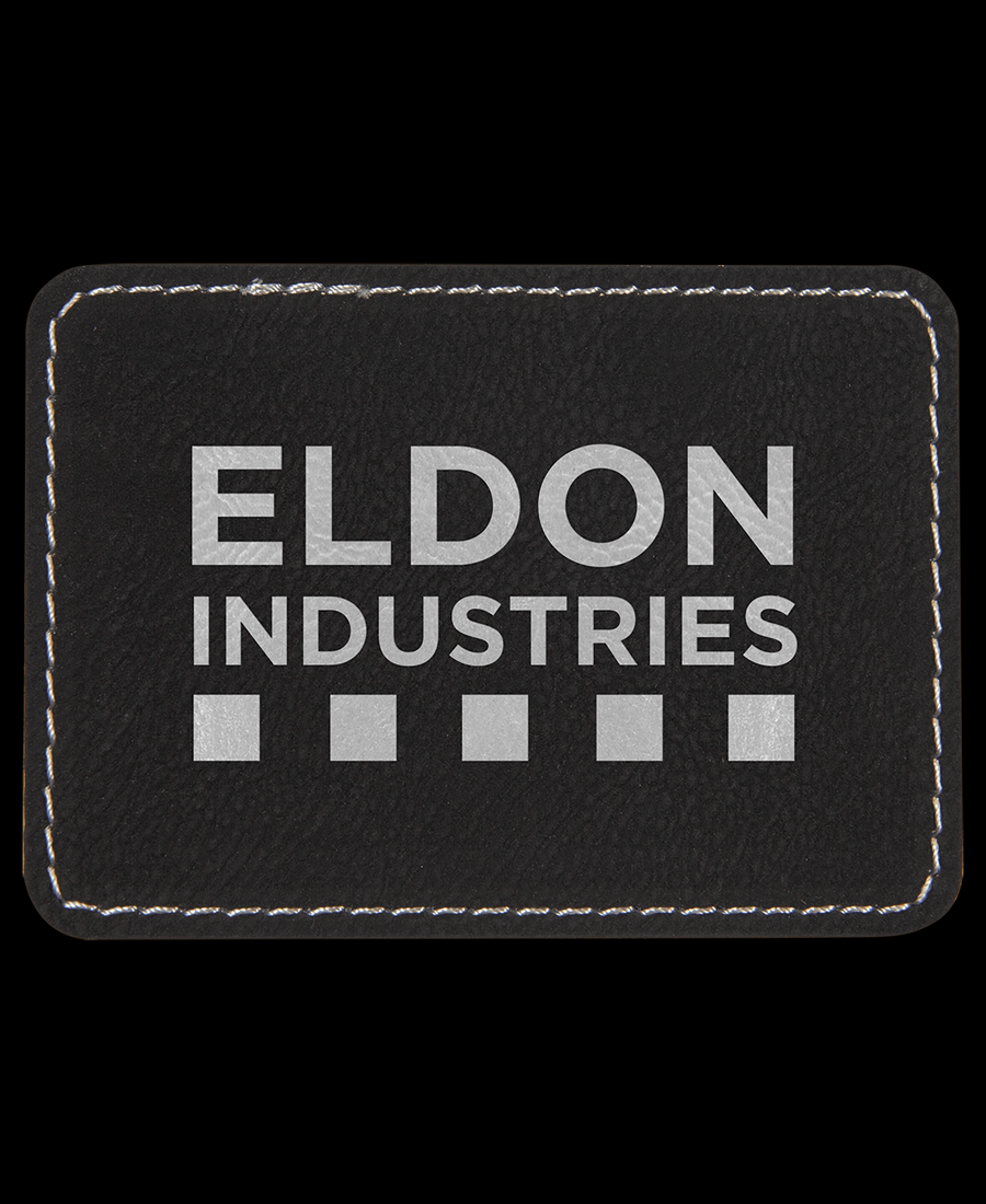 Custom Engraved Rectangle Leather Patches
