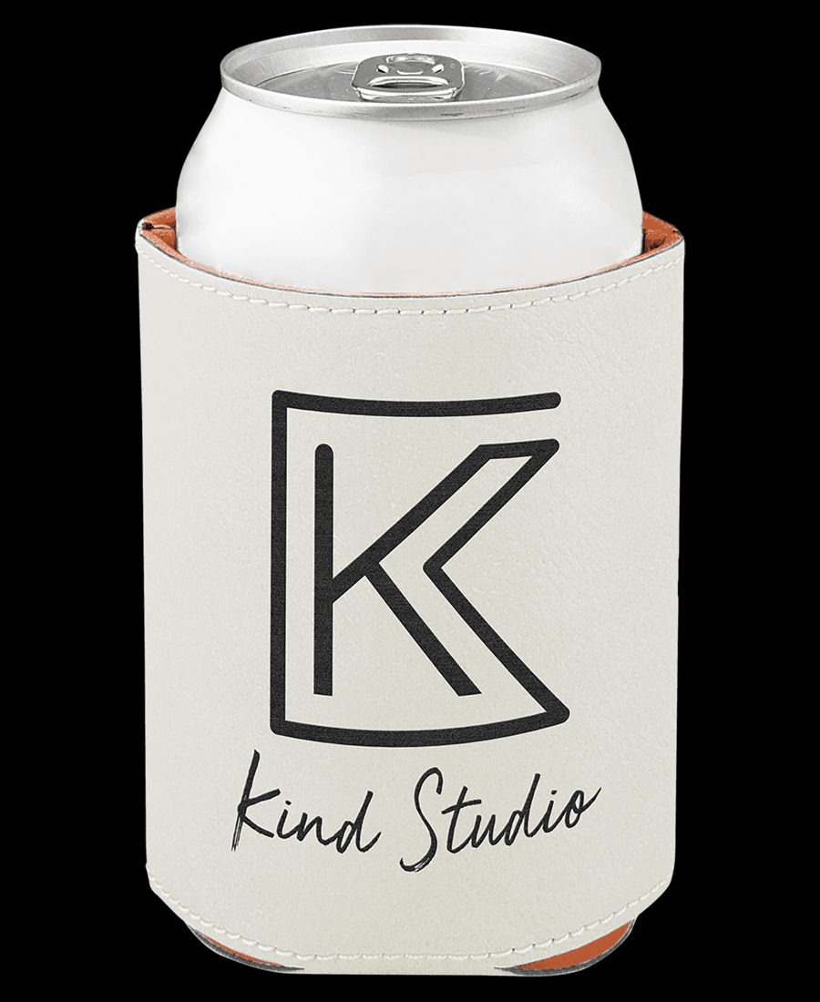 Custom Engraved Leather Can Koozie